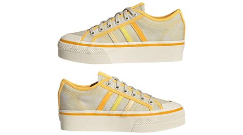 WMNS Adidas Nizza Platform Almost Yellow Orange Tint GX4607 Where