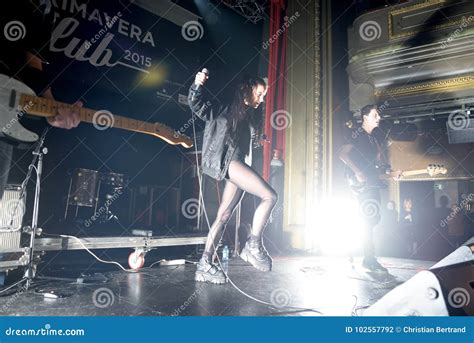 Naked Band In Concert At Primavera Club Festival Editorial Photography Image Of Dance