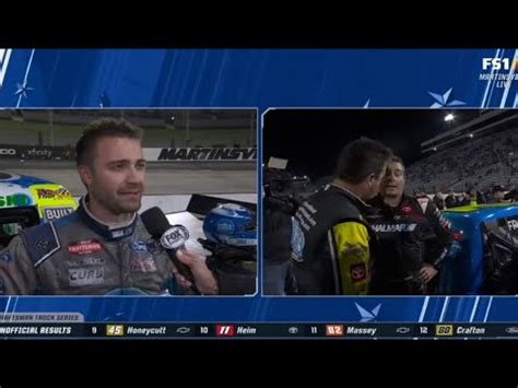 CHRISTIAN ECKES WINNING INTERVIEW TY MAJESKI POST RACE INTERVIEW