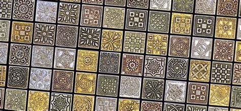 Mosaic Tiles and Modern Wall Tile Designs in Patchwork Fabric Style ...