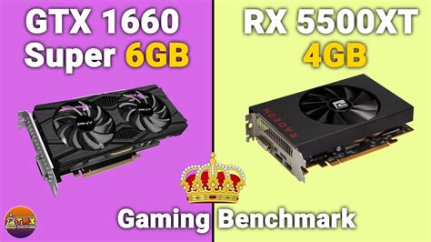 Rx 5500 Xt 4gb Vs Gtx 1660 Super 1080p And 1440p 15 Games Benchmarks Youtube