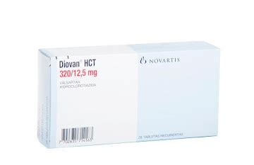 Diovan HCT Valsartán Hidroclorotiazida 320mg 12 5mg Novartis Caja x