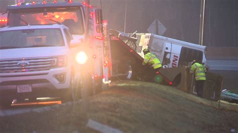 Tractor Trailer Carrying Lemons Rolls Over On Mass Pike Ramp