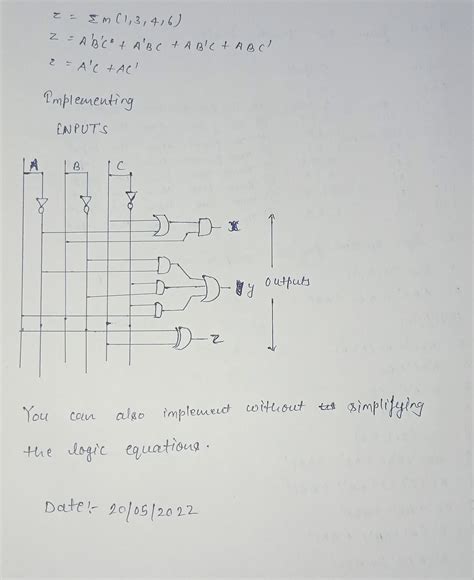 Solved Design A Combinational Logic Circuit With Three Inputs A B