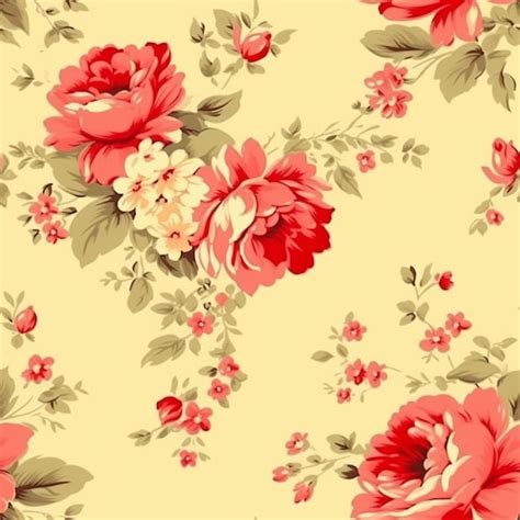 Premium AI Image | A yellow background with flowers and a red one