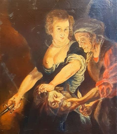 Europäische Schule XIX XX nach Rubens Judith mit dem Catawiki