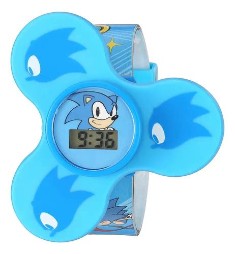 Accutime Sonic The Hedgehog Fidget Spinner Reloj Digital Az Envío Gratis
