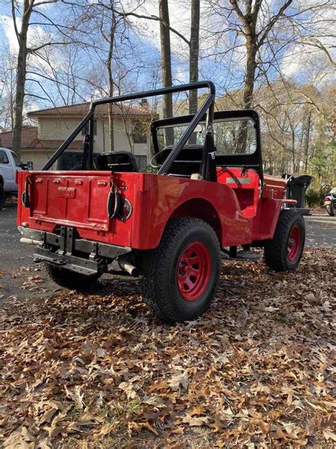 Willys Cj B Suv Red Wd Manual Jeep Classic Willys Cj B