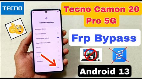 Tecno Camon 20 Pro 5G FRP Bypass Android 13 New Method Tecno Camon