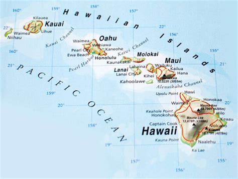 Hawaiian Islands Maps Pictures Map Of Hawaii Cities And Islands | Adams ...