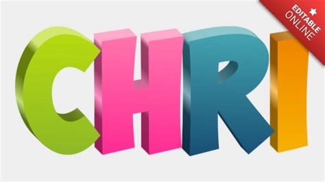 Chri Generador De Efectos De Texto