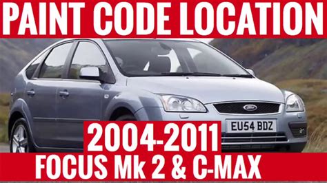 Ford Focus Paint Code Ub