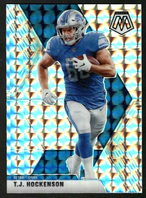 T J Hockenson Panini Mosaic Silver Mosaic Prizm Sp Detroit Lions