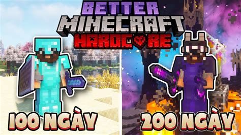 200 Ngày Better Minecraft Sinh Tồn Siêu Khó Youtube