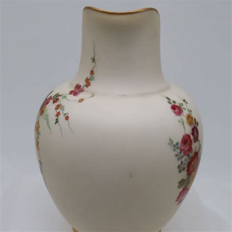 Royal Worcester Hand Coloured Jug China Rose Antiques