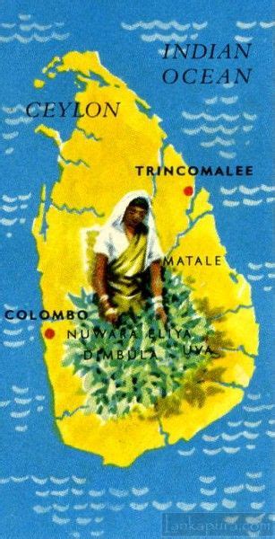 No 1 The Island Of Ceylon Pearl Of The East Vintage Travel