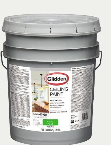 Glidden 409214 5 Gallon Grab N Go Pink To White Interior Flat Ceiling