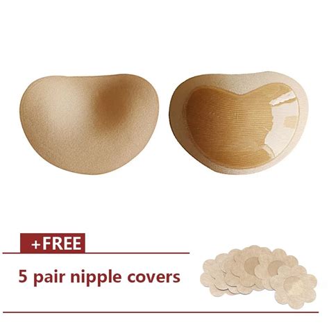 Pair Silicone Bikini Swimsuit Push Up Bra Padding Inserts Pasties Enhancer Pair Waterproof