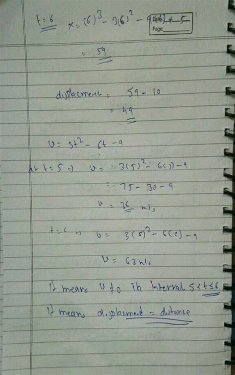 A Particle Moves Along X Axis According To The Law X 1 3t2 9t5m