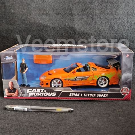 Jual Die Cast 124 Bryan Toyota Supra Orange Jada Fast And Furious