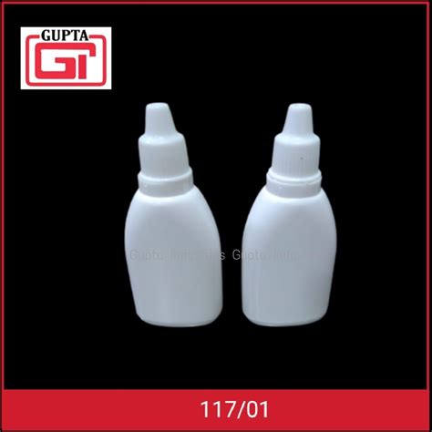 HDPE White 30 Ml Plastic Dropper Bottle For Liquid Packaging Screw