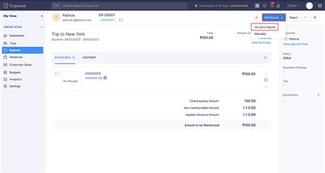 Integrate Zoho Expense With Zoho Payroll User Guide Zoho Expense