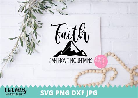 Fe Puede Mover Monta As Svg Fe Svg Dxf Y Png Descarga Etsy Espa A