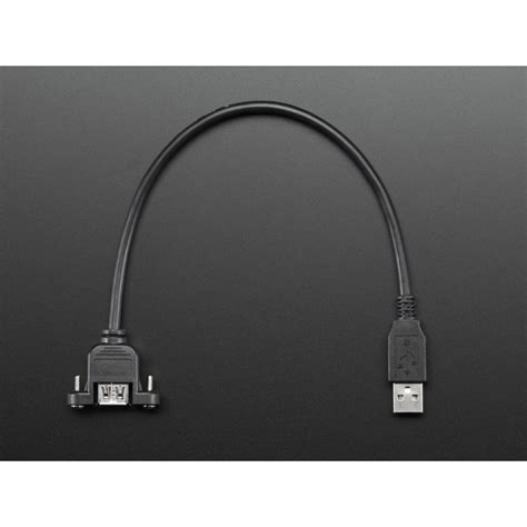 Cable Usb A Femelle A Male Pour Montage Panneau Boutique Semageek