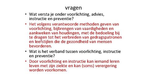 Geeft Voorlichting Advies En Instructie Vragen Wat Versta