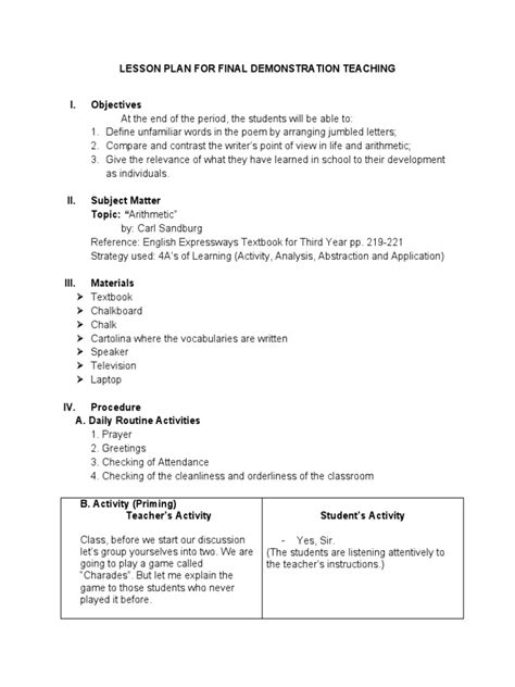 Semi Detailed Lesson Plan Mapeh Semi Detailed Lesson Plan I Porn