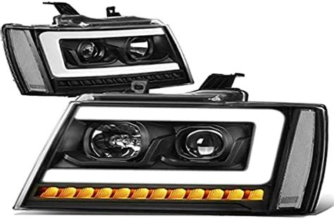 DNA Motoring HL HPL CSA07 BK CL1 Faros Delanteros LED 3D DRL Con Luz