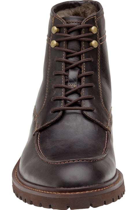 Johnston And Murphy Barrett Genuine Shearling Lined Boot Men