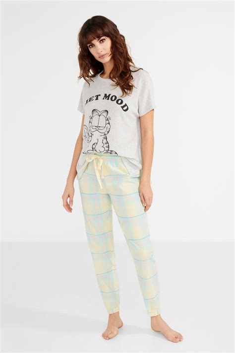 Womensecret Long Checked Cotton Trousers Printed Nightwear Women