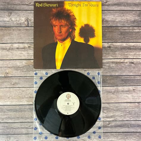 Rod Stewart Tonight Im Yours 1981 Vintage Vinyl Record Lp Etsy