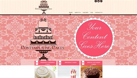 Contemplating Cakes Website Design Custom Website Design