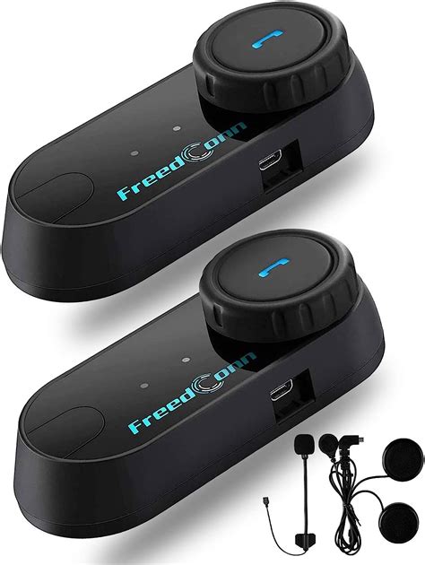 FreedConn - Auriculares Bluetooth para motocicleta, sistema de ...