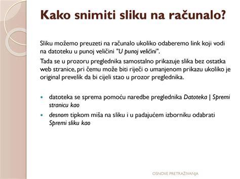 OSNOVE PRETRAŽIVANJA ppt download