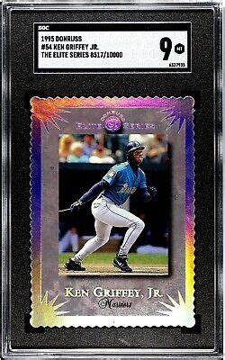 Ken Griffey Jr 1995 Donruss Elite Series Insert 10000 Mariners SGC 9