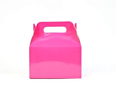 Hot Pink Gable Boxes 12 Pack Gable Boxes Favor Box Treat Etsy