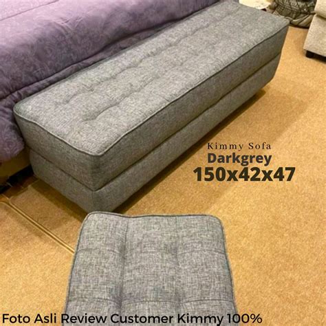 Jual Kimmysofa Bench Panjang Puff Stools Shopee Indonesia