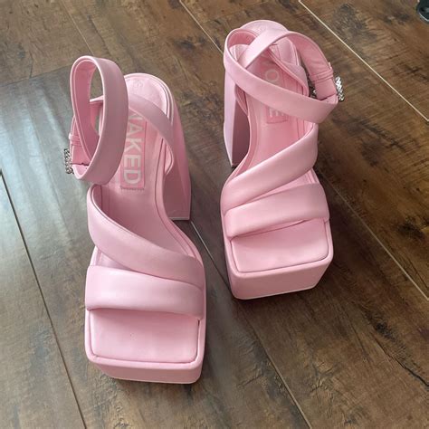 Naked Wolfe Women S Pink Courts Depop
