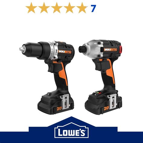 Worx Nitro Power Share 2 Tool 20 Volt Brushless Power Tool Combo Kit