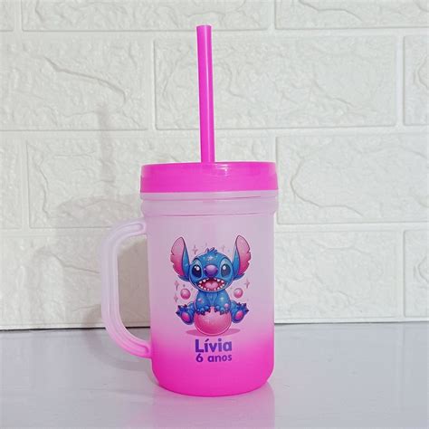 Caneca Baby Jateada Ml Stitch Elo Produtos Especiais