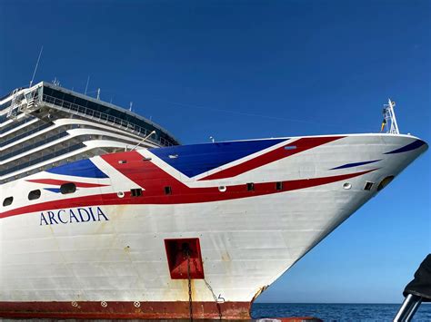 Arcadia cruise ship pictured close up in the waters of Torbay - Devon Live