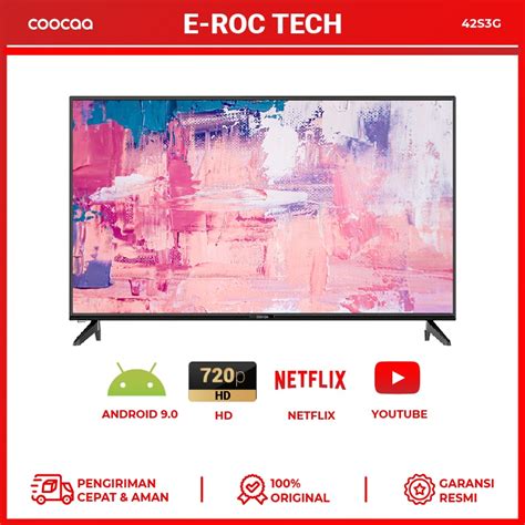 Jual COOCAA LED TV 42 Inch Android 9 Smart TV FULL HD Netflix