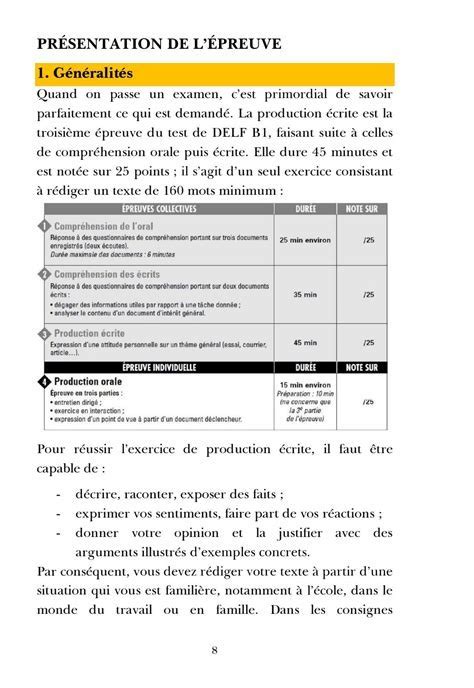 Expression écrite b1 exemples Wadaef FR