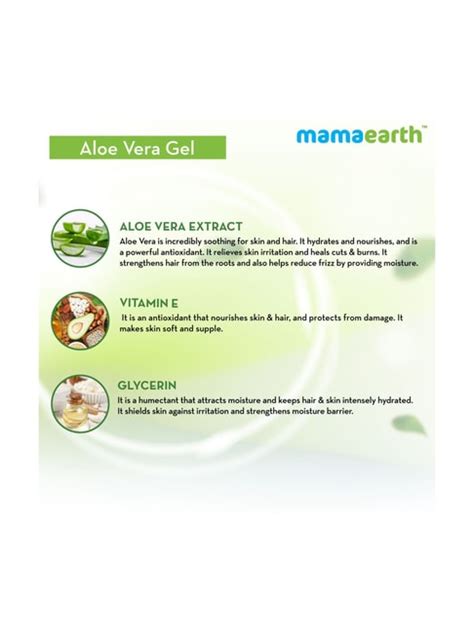 Buy Mamaearth Aloe Vera Gel E For Skin And Hair Ml Online At Best