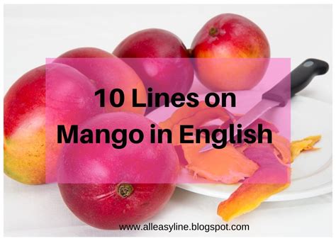 10 Lines On Mango In English