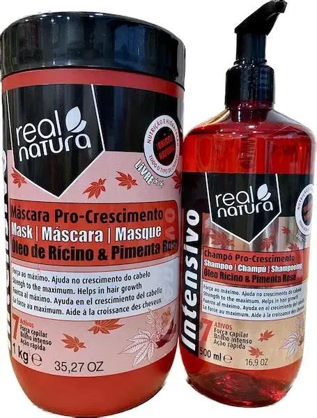 Kit Real Natura Pro Crescimento BeYou cosméticos