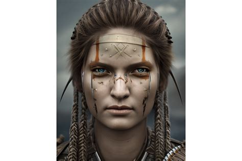 Viking Woman Portrait Graphic By L M Dunn Creative Fabrica